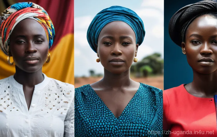 우간다 여성의 권리 - Here are three detailed image prompts in English, inspired by the resilience and challenges faced by...