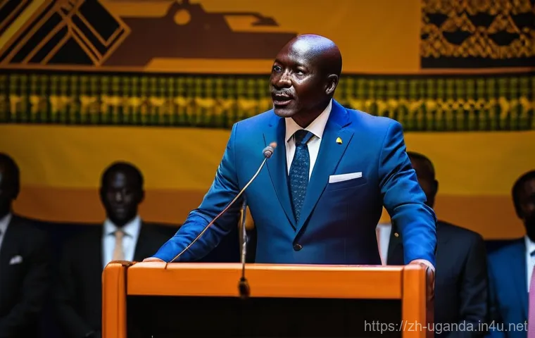 우간다 출신 노벨 수상자 - **Prompt:** A group of diverse Ugandan community members, including men and women of various ages, a... 우간다 출신 노벨 수상자 - **Prompt:** A group of diverse Ugandan community members, including men and women of various ages, a...